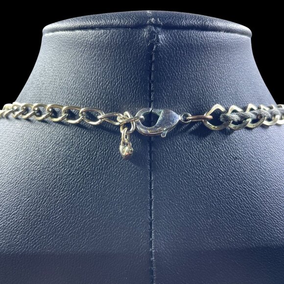 Faceted Teardrop Bib Necklace Statement Pastel Coquette Spring Soft Girl Glam - Picture 4 of 10